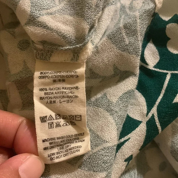 FREE PEOPLE NWOT Rebecca Floral Ruffle Dress in Emerald - Picture 10 of 12